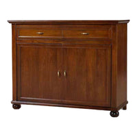 Madia credenza in legno 2 porte 2 cassetti tinta noce  l.137 p.49 h.108