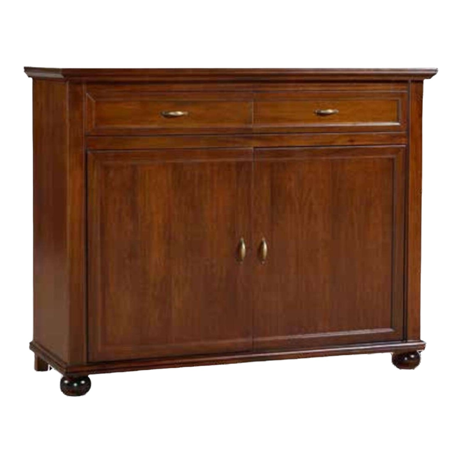 Madia credenza in legno 2 porte 2 cassetti tinta noce  l.137 p.49 h.108