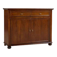 Madia credenza in legno 2 porte 2 cassetti tinta noce  l.137 p.49 h.108
