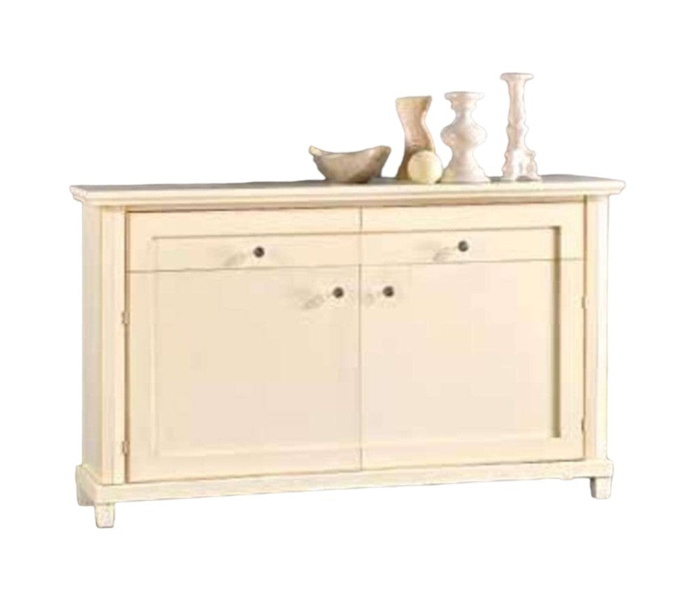 Madia credenza in legno 2 porte  avorio l.150 p.40 h.90