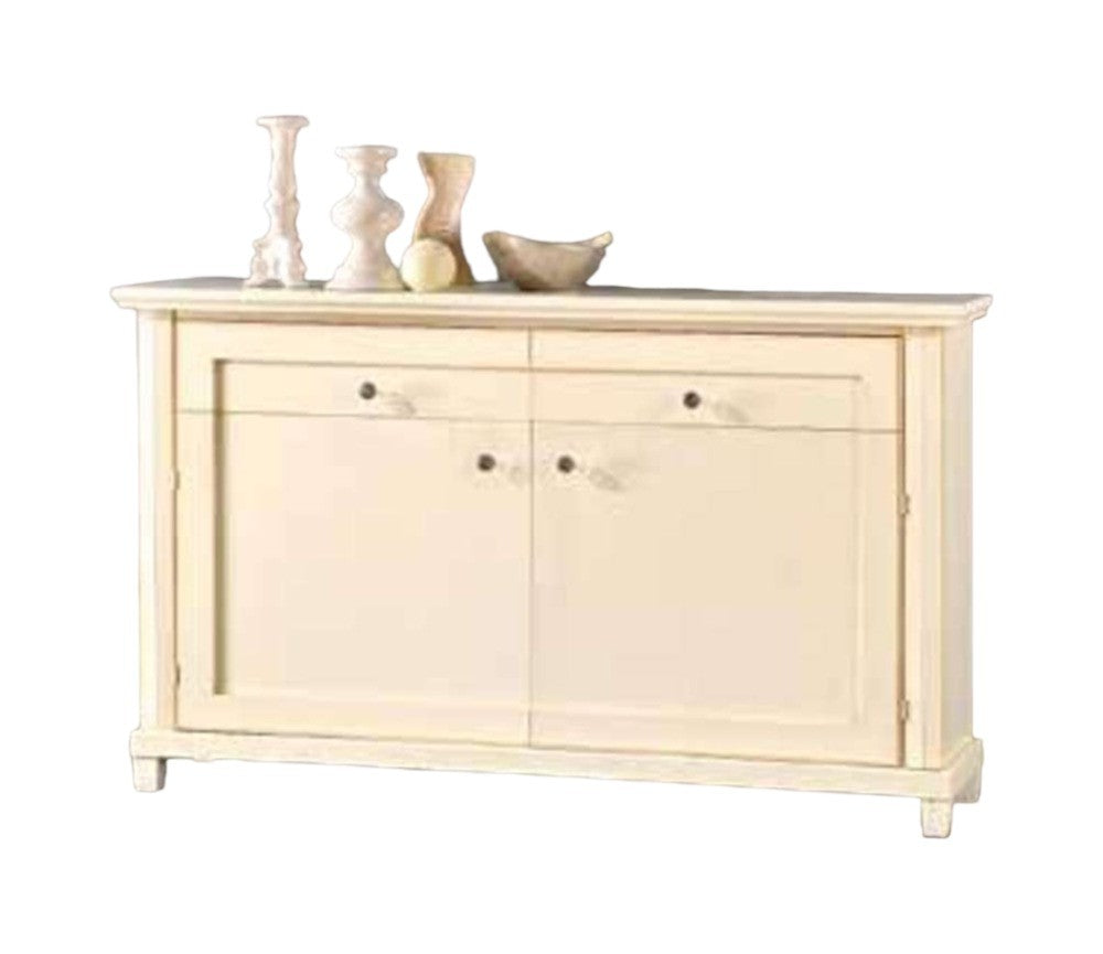 Madia credenza in legno 2 porte  avorio l.150 p.40 h.90