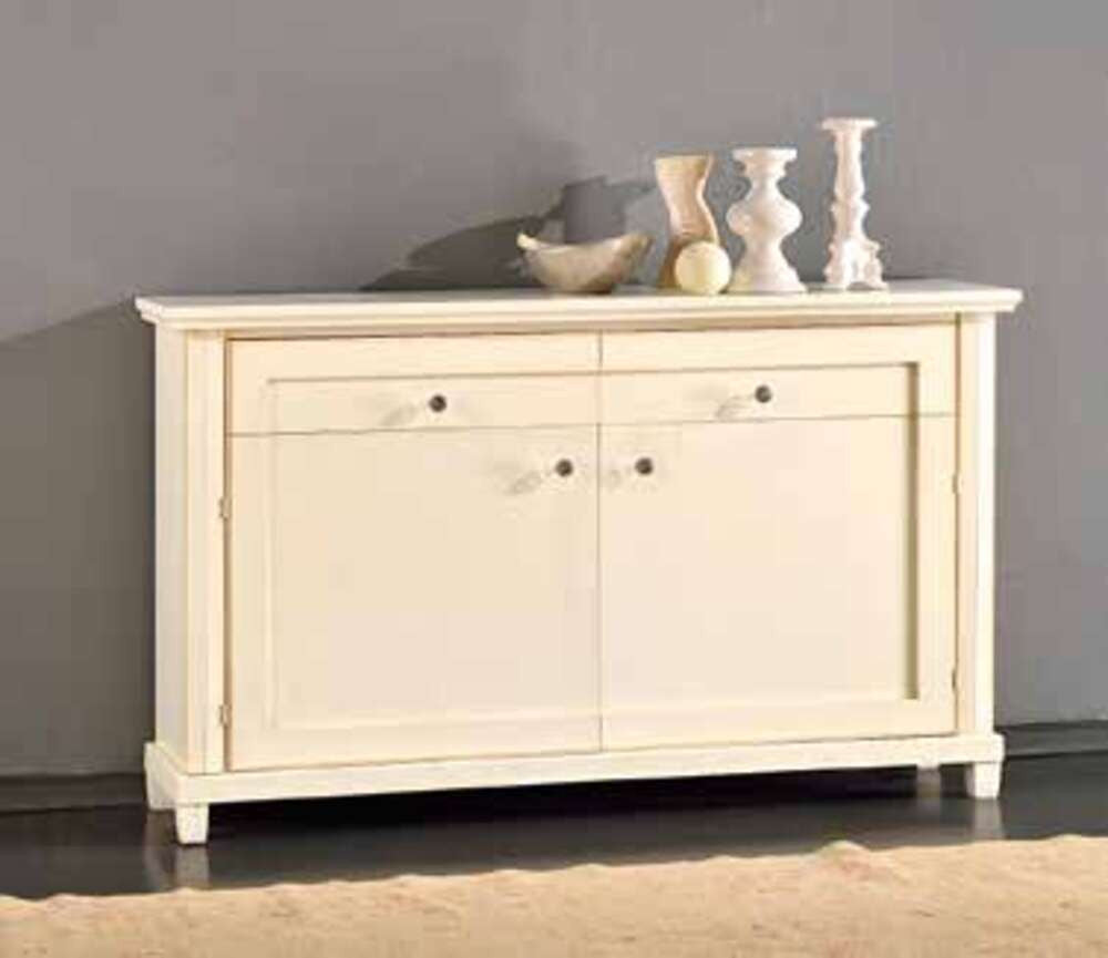 Madia credenza in legno 2 porte  avorio l.150 p.40 h.90