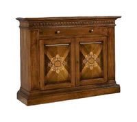 Madia credenza in legno 2 porte bassano intarsiata l.151 p.54 h.122 - Mobili 2G
