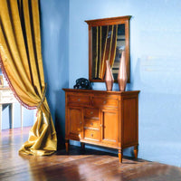 Madia credenza in legno 2 porte finitura bassano l.110 p.41 h.90 - Mobili 2G