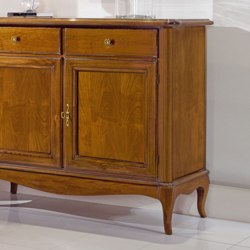 Madia credenza in legno 2 porte finitura bassano l.111 p.44 h.91 - Mobili 2G