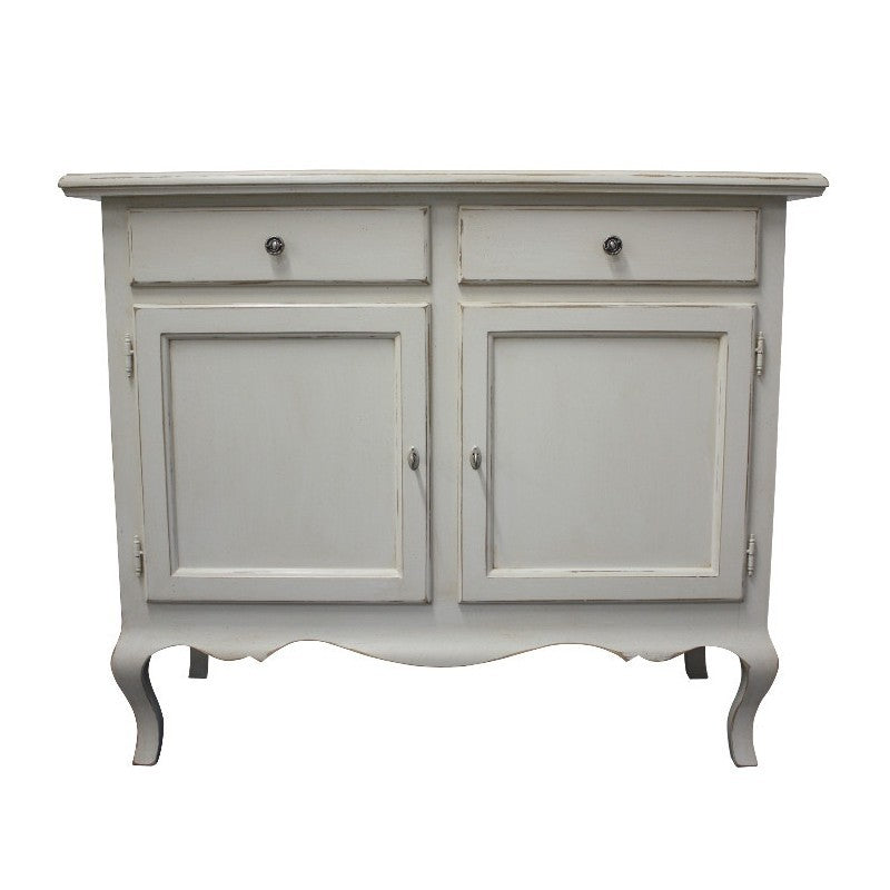 Madia credenza in legno 2 porte grezza l.114 p.49 h.97 (3064) - Mobili 2G