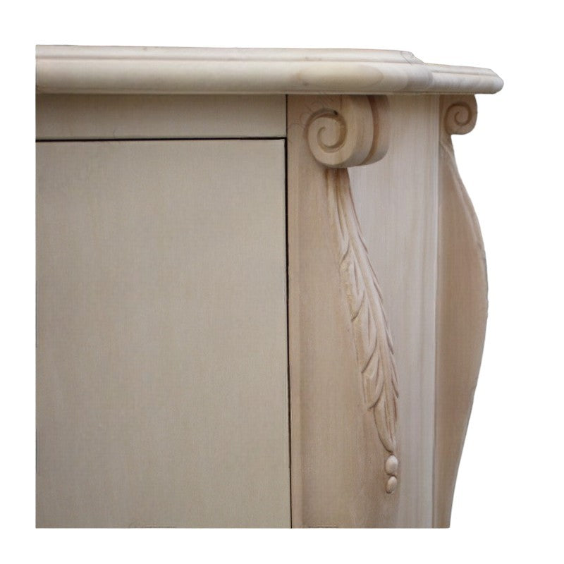 Madia credenza in legno 2 porte  grezza l.122 p.53 h.87 - Mobili 2G