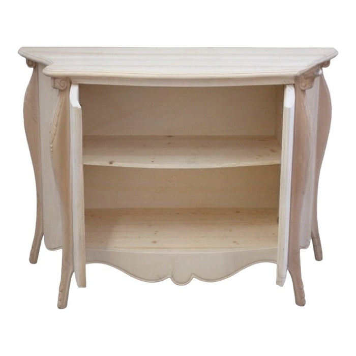 Madia credenza in legno 2 porte  grezza l.122 p.53 h.87 - Mobili 2G