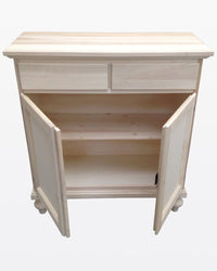 Madia credenza in legno 2 porte grezzo l.90 p.40 h.94 (954) - Mobili 2G