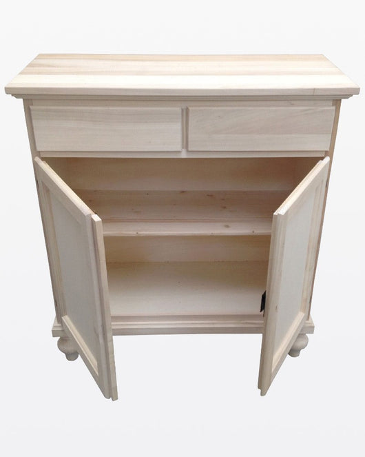 Madia credenza in legno 2 porte grezzo l.90 p.40 h.94 (954) - Mobili 2G