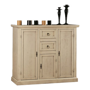 Madia credenza in legno avorio patinato l.100 p.39 h.85 - Mobili 2G