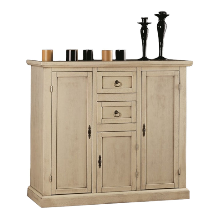 Madia credenza in legno avorio patinato l.100 p.39 h.85 - Mobili 2G