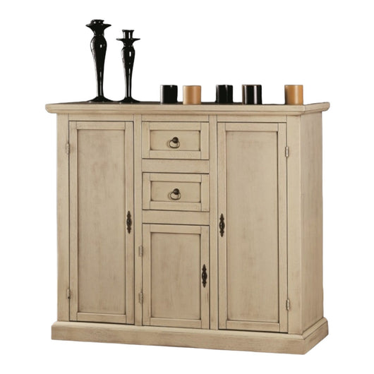 Madia credenza in legno avorio patinato l.100 p.39 h.85 - Mobili 2G