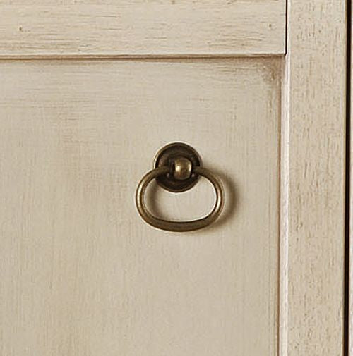 Madia credenza in legno avorio patinato l.100 p.39 h.85 - Mobili 2G