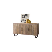 Madia credenza in legno di ontano beige l.152 p.50 h.81