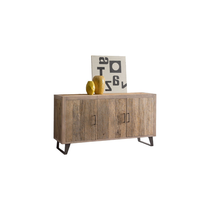 Madia credenza in legno di ontano beige l.152 p.50 h.81