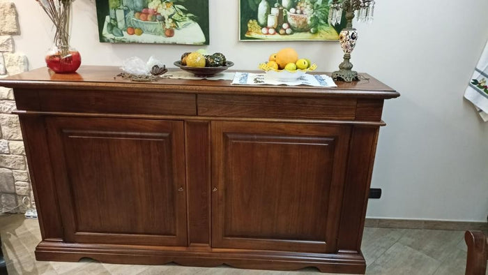 Madia credenza in legno finitura bassano 220x115x60 (483) - Mobili 2G