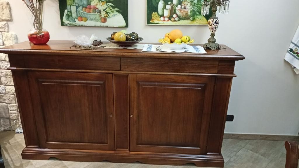 Madia credenza in legno finitura bassano 220x115x60 (483) - Mobili 2G