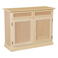madia credenza in legno grezza 2 ante 2 cassetti l.105 p.42 h.86 - Mobili 2G