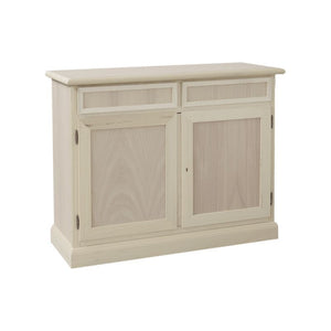 madia credenza in legno grezza 2 ante 2 cassetti l.105 p.42 h.86 - Mobili 2G