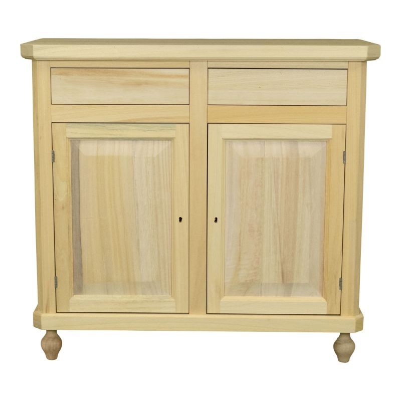 Madia credenza in legno grezza 2 ante l.104 p.42 h.98 - Mobili 2G
