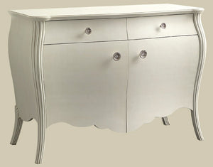 Madia credenza in legno grezza bombata 2 ante 2 l.135 p.60 h.98 (012) - Mobili 2G