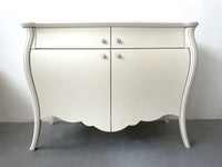 Madia credenza in legno grezza bombata 2 ante 2 l.135 p.60 h.98 (012) - Mobili 2G