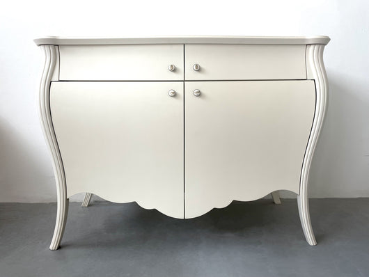 Madia credenza in legno grezza bombata 2 ante 2 l.135 p.60 h.98 (012) - Mobili 2G