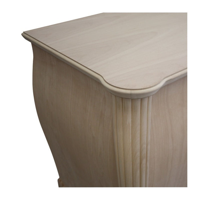 Madia credenza in legno grezza bombata 2 ante l.200 p.60 h.98 (010) - Mobili 2G