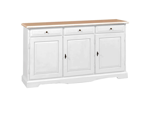 Madia credenza in legno laccato bianco opaco l.156 p.42 h.85 - Mobili 2G