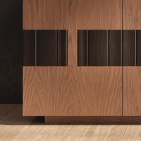 Madia credenza in legno massello 4 ante bicolore 180x48x88 - Mobili 2G