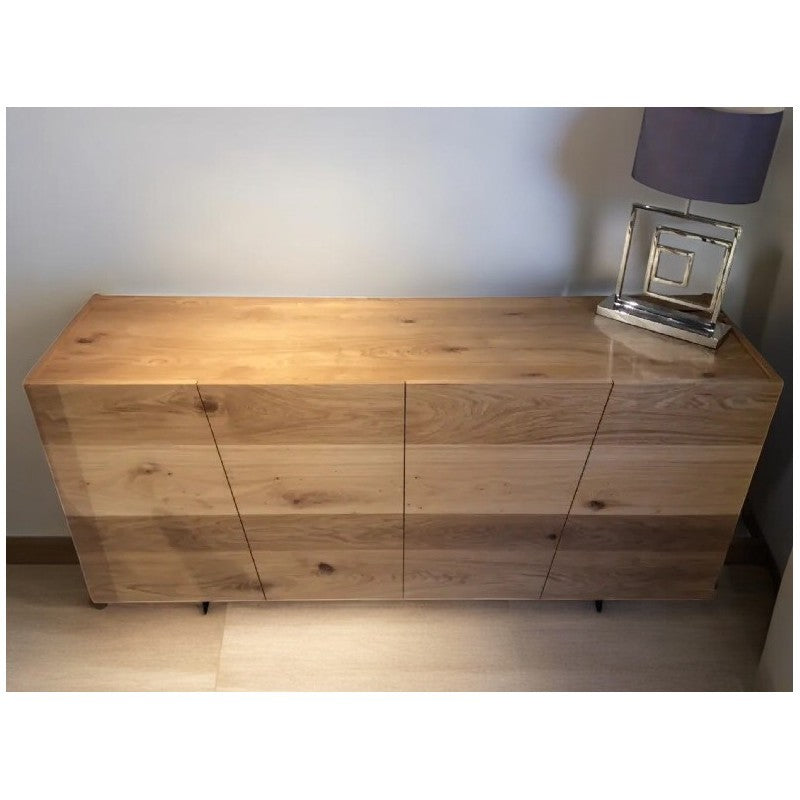 Madia credenza in legno rovere nodato spazzolato l.180x50x87 (891) - Mobili 2G