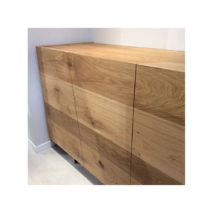 Madia credenza in legno rovere nodato spazzolato l.180x50x87 (891) - Mobili 2G