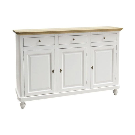 Madia credenza in legno shabby chic 3 porte l.150 x p.45 h.98 - Mobili 2G