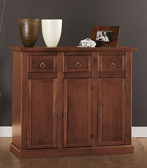 Madia credenza in legno tinta noce arte povera l.100 p.39 h.85 (52f) - Mobili 2G