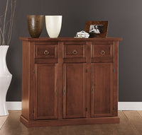 Madia credenza in legno tinta noce arte povera l.100 p.39 h.85 (52f) - Mobili 2G