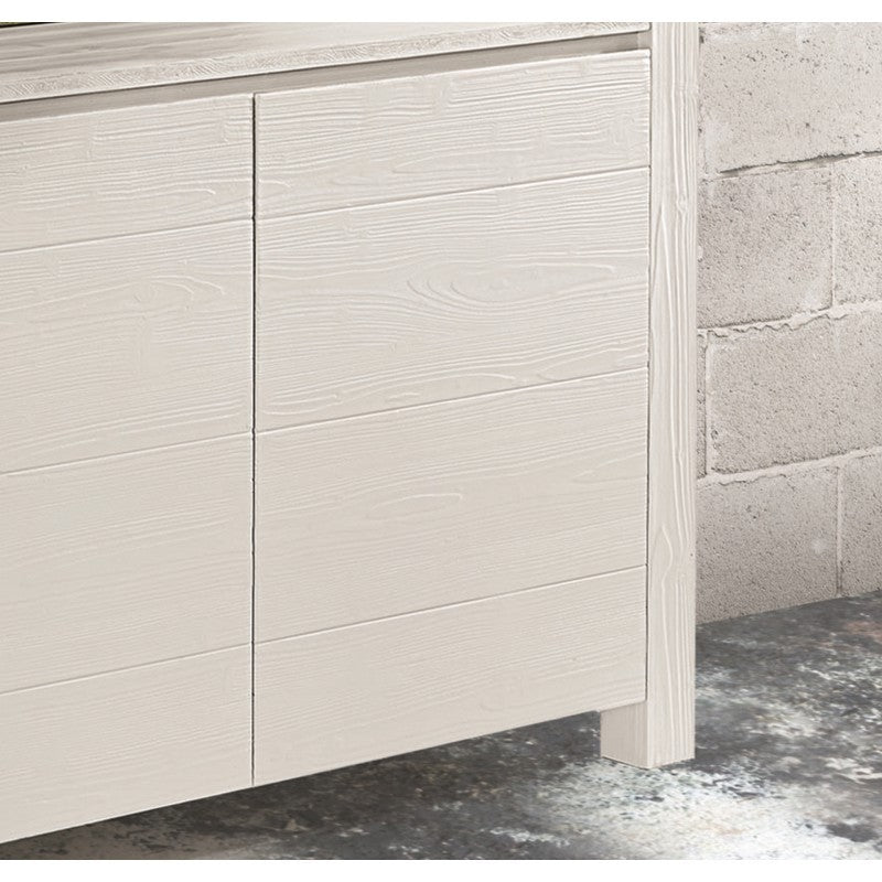 madia credenza legno abete bianco spazzolato 125x50 h.84 (650) - Mobili 2G
