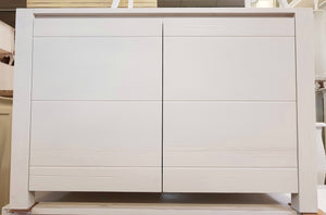 madia credenza legno abete bianco spazzolato 125x50 h.84 (650) - Mobili 2G