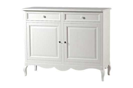 Madia credenza legno shabby 2 porte bianco 145x49x116h (1424) - Mobili 2G