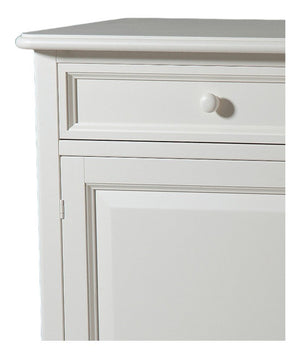 Madia credenza legno shabby 2 porte bianco 145x49x116h (1424) - Mobili 2G