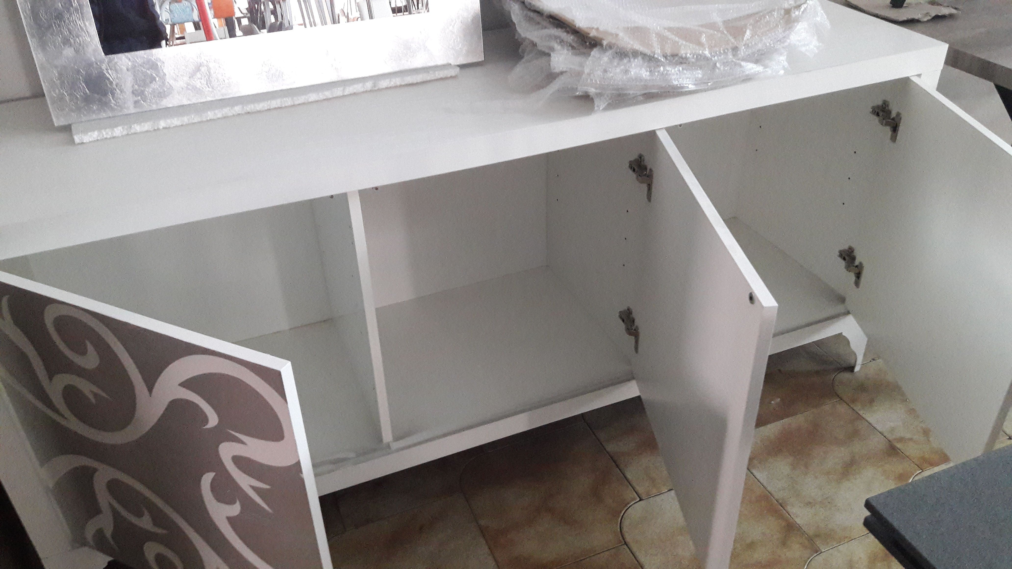  madia credenza moderna frassino e rovere bianco l 180 x 45x 81 h.