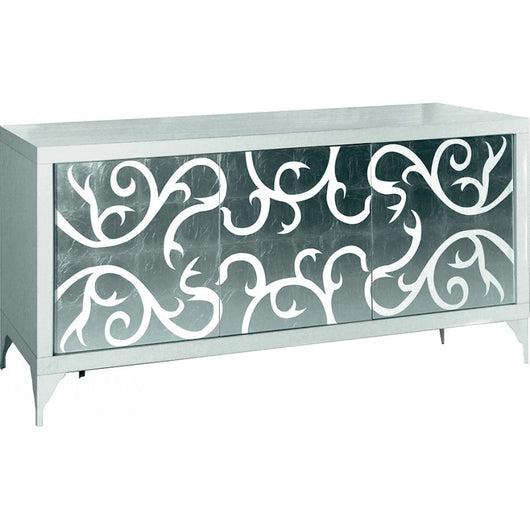  madia credenza moderna frassino e rovere bianco l 180 x 45x 81 h.