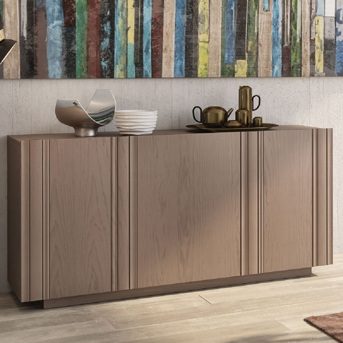 Madia credenza moderna in legno massello 3 ante 180x48x88 - Mobili 2G