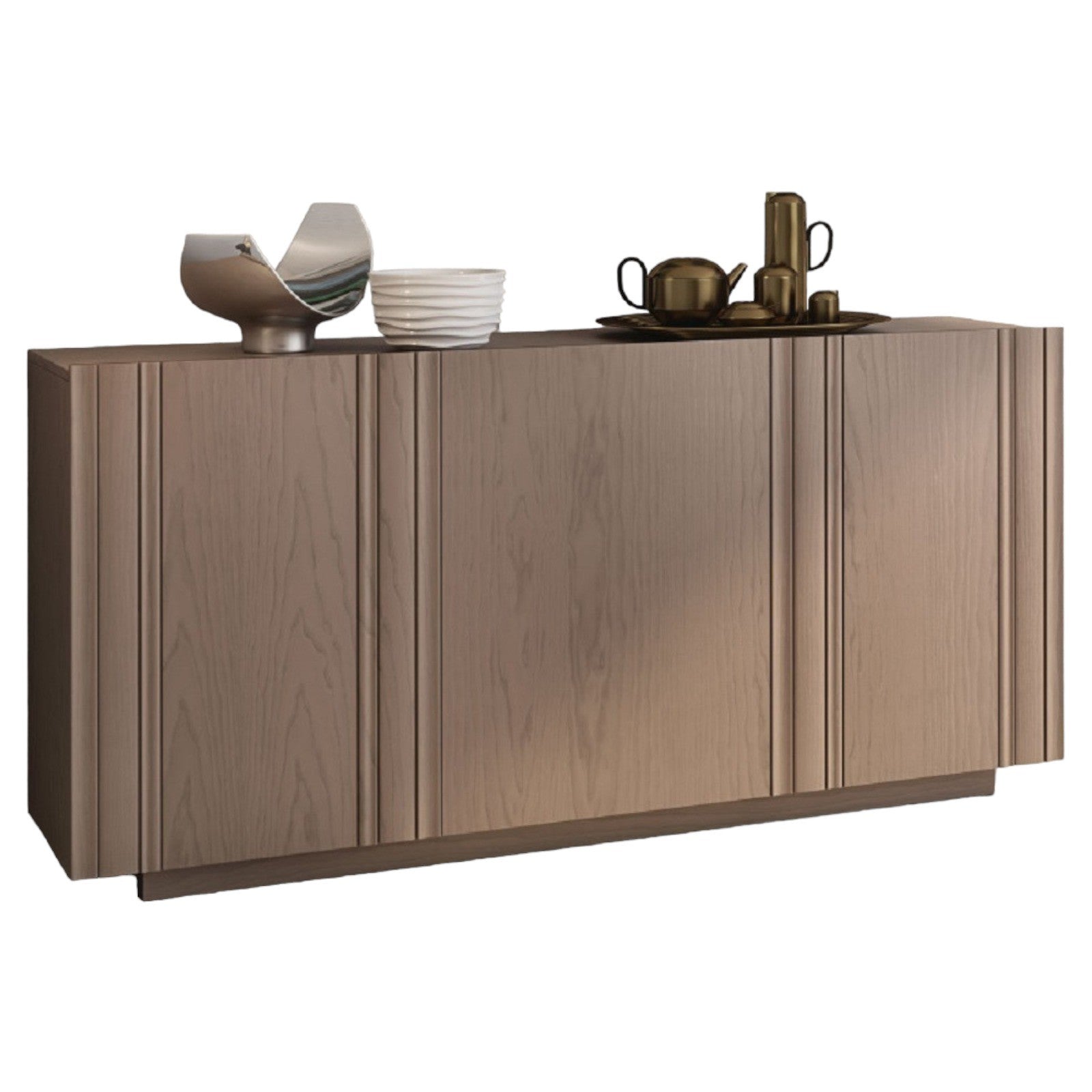 Madia credenza moderna in legno massello 3 ante 180x48x88 - Mobili 2G