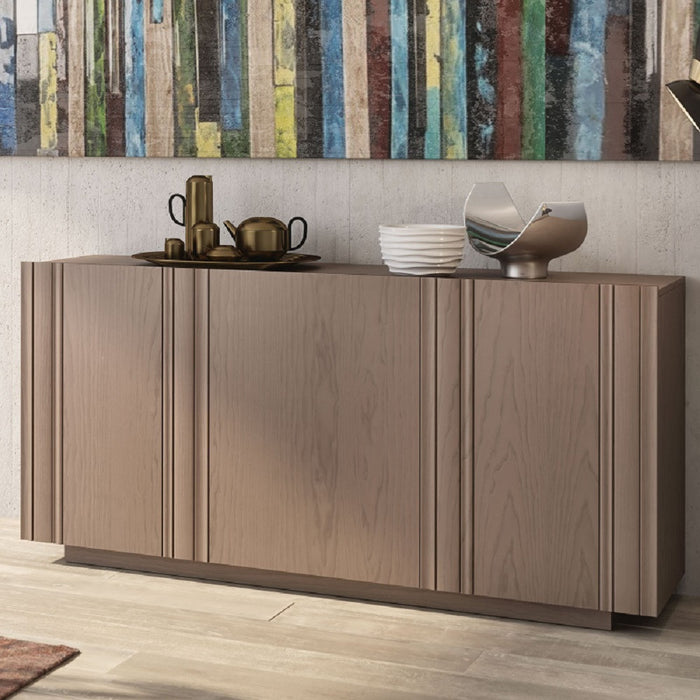 Madia credenza moderna in legno massello 3 ante 180x48x88 - Mobili 2G