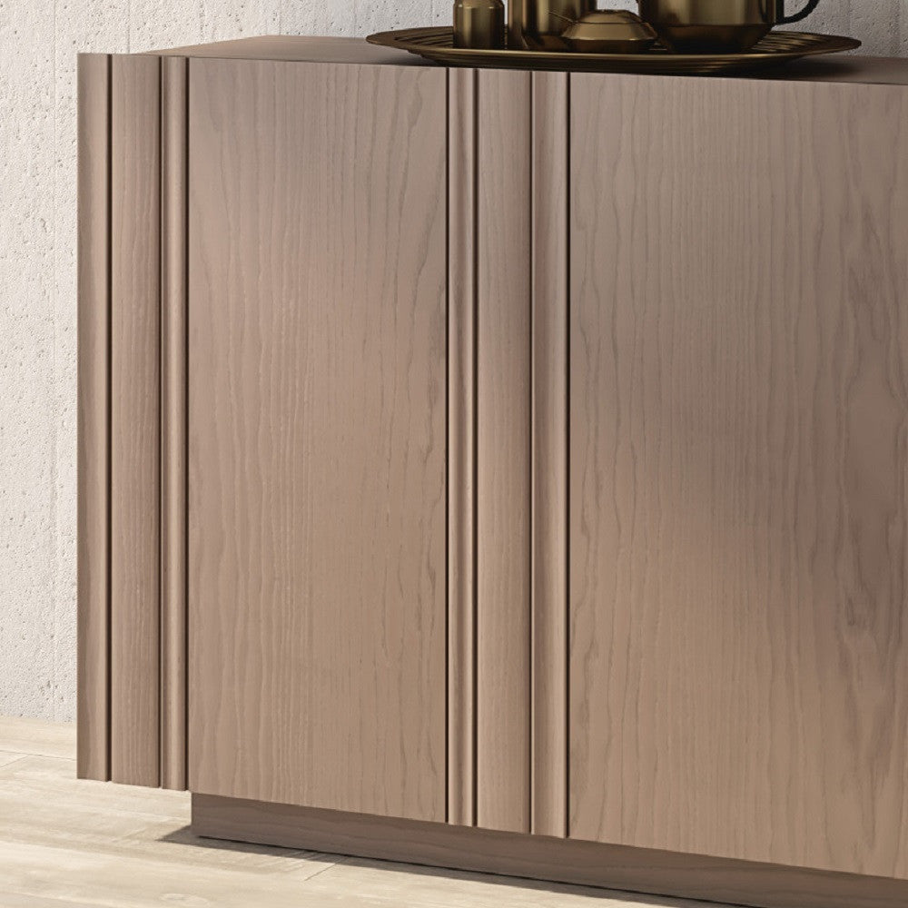 Madia credenza moderna in legno massello 3 ante 180x48x88 - Mobili 2G