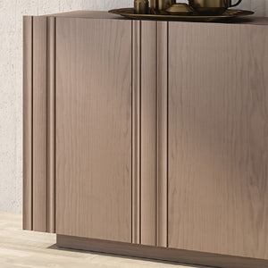 Madia credenza moderna in legno massello 3 ante 180x48x88 - Mobili 2G