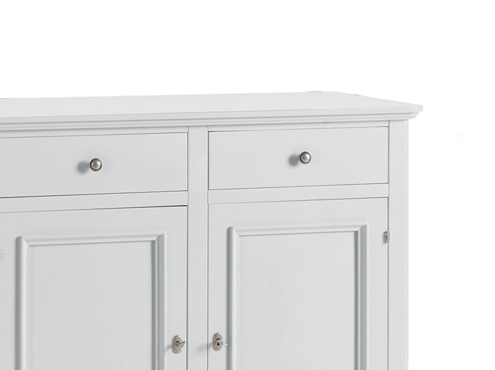 Madia credenza napoletana 2 ante laccato bianco sporco l 112 p 49 h 98 - Mobili 2G