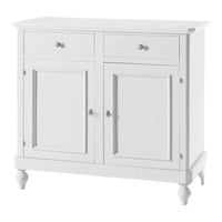 Madia credenza napoletana 2 ante laccato bianco sporco l 112 p 49 h 98 - Mobili 2G