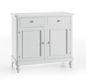 Madia credenza napoletana 2 ante laccato bianco sporco l 112 p 49 h 98 - Mobili 2G
